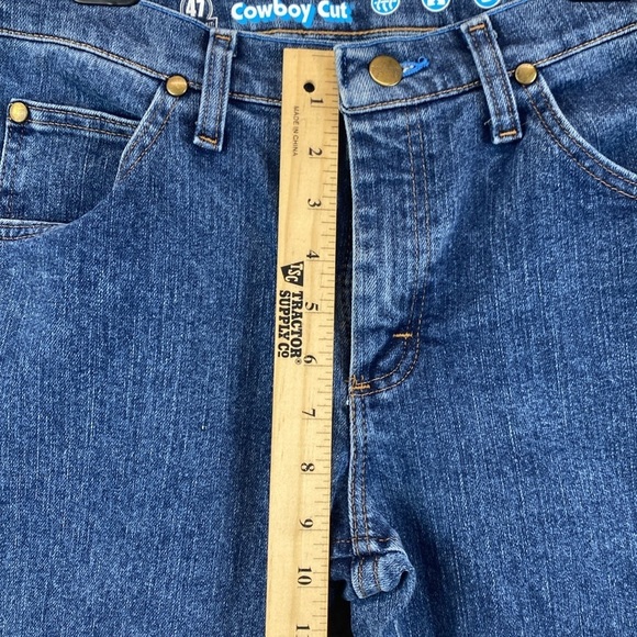 Wrangler Rock 47 cowboy cut jeans 30x30 regular fit straight leg western rodeo - Picture 5 of 12